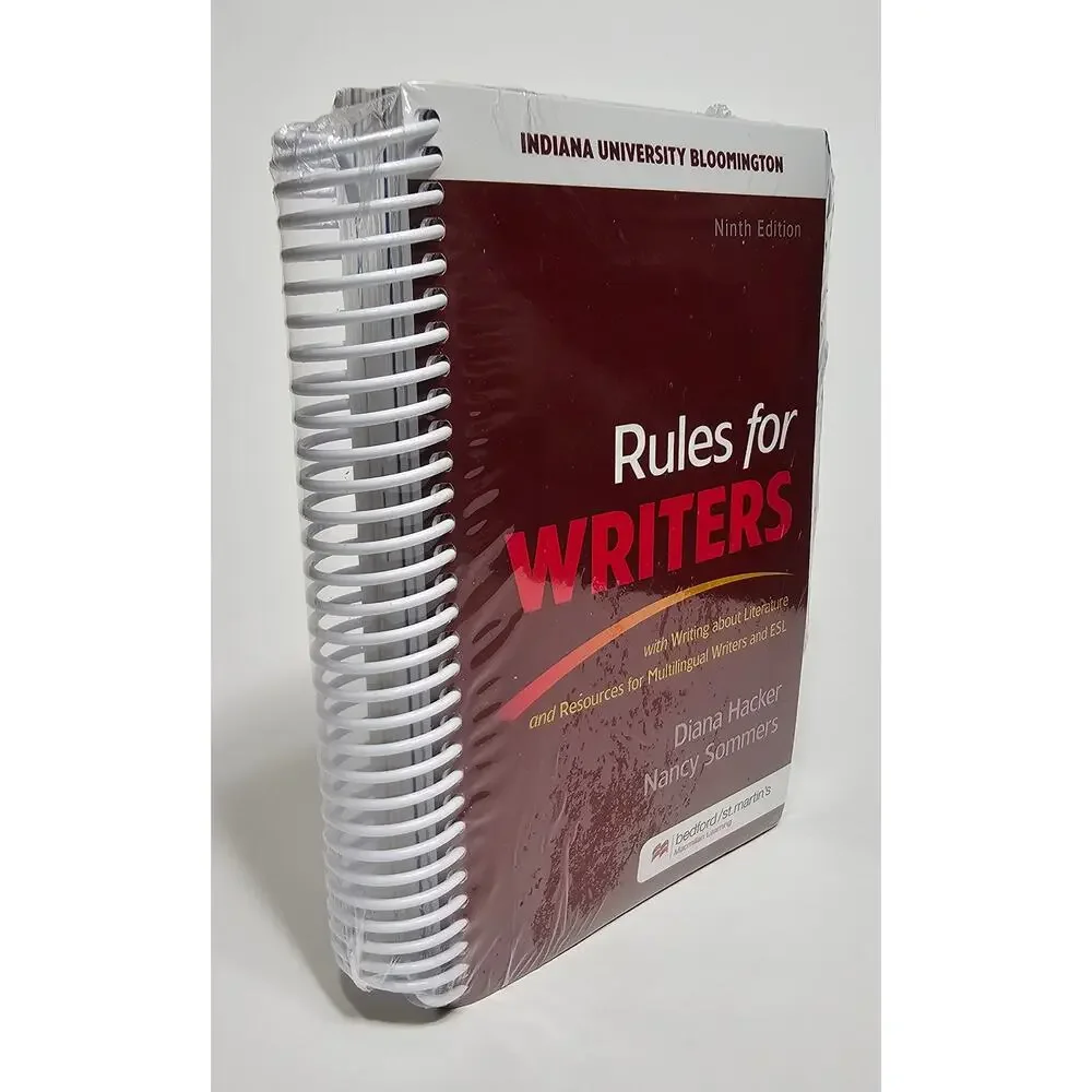 Rules for Writers 9th Ed IU Bloomington ESL Diana Hacker Nancy Sommers Spiral